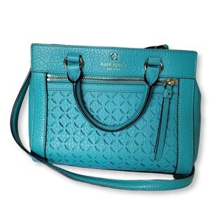Kate spade perri lane Romy Fremont Turqoise Peather purse.